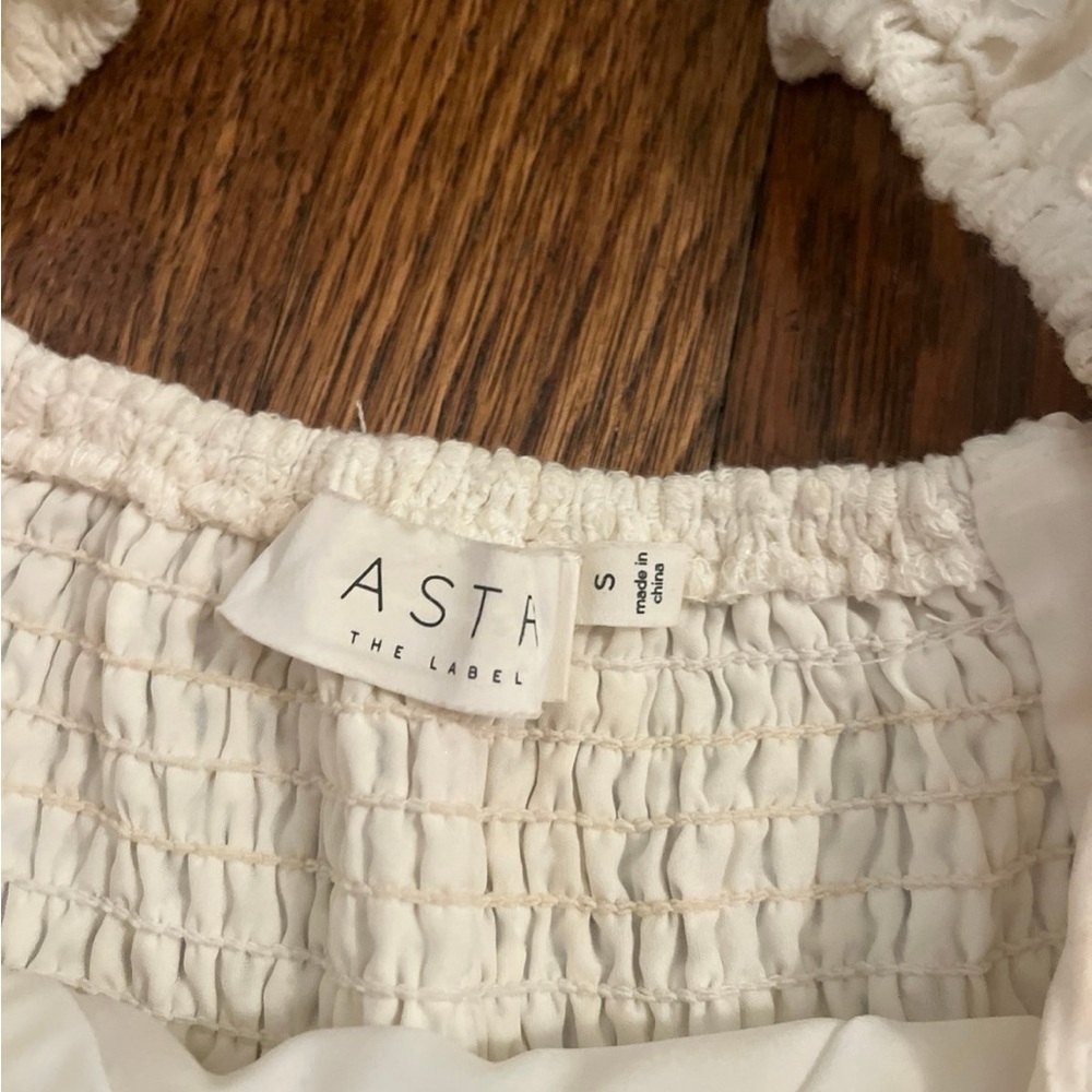ASTR the label white eyelet ruffle mini dress - Picture 5 of 5